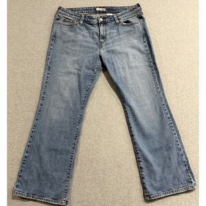 Levis 545 Jeans Womens 16S Boot Cut Low Rise Light/Medium Wash Denim Stretch